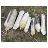 Lot of 7 dock bumpers.