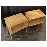 Mid century Modern stackable tables, made out of