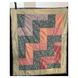 Very nice patch quilt 38 x 38? wide by 46 inches