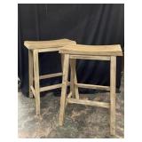 Modern saddle stools new condition stands 23 1/2