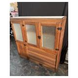 Oak Hoosier cabinet top