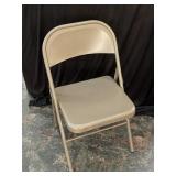 Metal folding chair