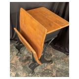 Vintage school desk very solid seat flips up and