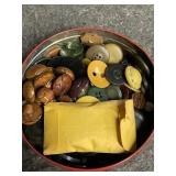 Tin Full of Vintage Buttons