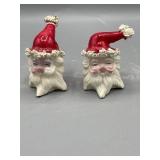 Santa clause salt and pepper shaker set
