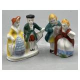 2 Occupided Japan couples figurines 2" tall