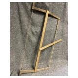 Primitive Wood Buck Saw 41" across