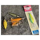 Lot of 5 Fishing Lures including one Thin Fin
