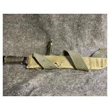 Vintage WWII Military Machete 23" with sheath belt