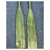 Pair of Vintage Wood Boat Oars