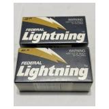 Federal Lightning 22 long rifle high velocity. 50