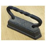 Large Sad Iron with twisted handle