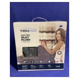 Therapedic heated silky plush throw