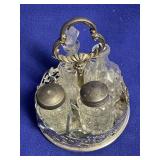 I.S. Co. Silver made in England salt & pepper