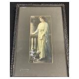 Framed Victorian Woman Print