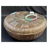 Sewing basket 10 inch diameter