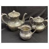 Providence Quadruple silver plate tea set
