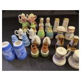 Quantity of vintage salt and pepper shakers