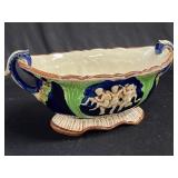 Decorative footed bowl/urn with handles