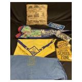 Chicago Worlds Fair pillow, cycle plate