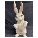 Very Large painted ceramic glam bunny