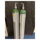 2 Oxygen portable tanks