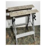 Folding adjustable work top. Stans 32 inches tall