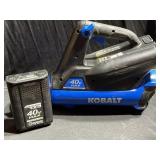 Kobalt 40 V Max leaf blower. Battery is charged