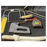 Large lot of tools, To saws with new blades,