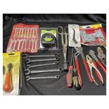 Assortment of tools including a new Pittsburgh 25