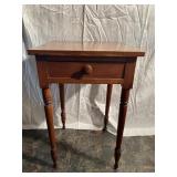 Vintage end table with dove tail drawer