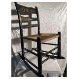 Vintage rocking chair, hand painted design
