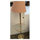 Brass lamp with glass 57 inches
