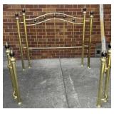 Brass bed frame