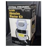 Central pneumatic portable abrasive blaster kit.