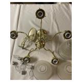 Brass Ceiling Chandelier Light