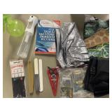 Hair processing tools and apron, clipper blades