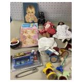 Lot of toys, dolls, and other child