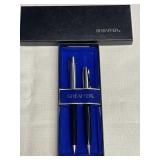 Silver & Gold Sheaffer Pen & Pencil Set w/
