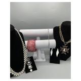 Assortment of costume jewelry