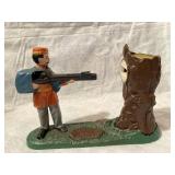 Creed Moor cast iron mechanical bank marked