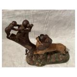 Kyser & Rex Lion and Two Monkeys Mechanical Bank