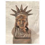 Statue Of Liberty Bust Souvenir Metal Bank