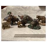 Seven statues/figurines wildlife