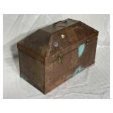 Copper Tool Box with Brass Handle