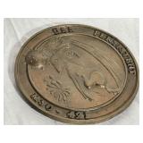 USS Persistent MSO-491 Brass Name Plate