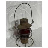 Dietz Rayo No. 39WB Railroad Lantern with Red