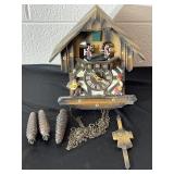 Cuckoo clock Swiss musical movement named Never