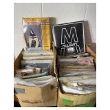 Two boxes of craft supplies