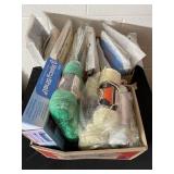 Two boxes of craft supplies